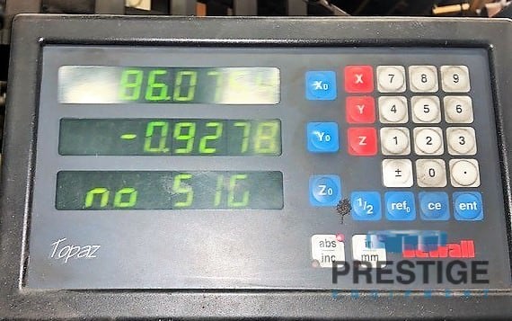 78" Summit #SC2000, 82" swg, 59" under rail, 30" turret stroke, 36" ram stroke, 140 RPM, pendant Control - Image 4