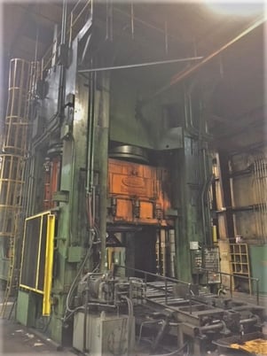 4000 Ton, Danly #H-4000-92-84, hydraulic press, 60" stroke, 81" daylight - Image 5