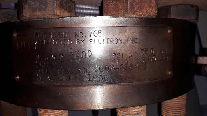 Fluitron, autoclave /reactor, 2200 psi @ 750 Degrees Fahrenheit  Inconel with control - Image 2