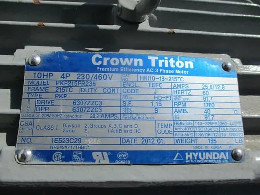Continental Hydraulic #PVR50-42A15, hydraulic pumps, (2) 10 HP pumps, (1) 5 HP pump, controls, valves & heat - Image 7