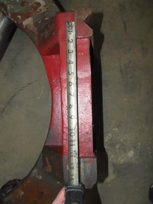 Steady Rest, 27" dia. thru hole, 13"-21.5" part capacity, 13.5" W of base, 19" centerline height - Image 6