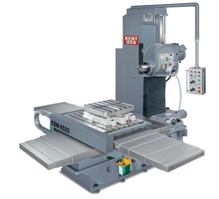 Kent USA #KBM-8520, Horizontal Boring Mill, 78.7" X, 55" Y, 47" Z, 10 HP, #50 taper, 55" x32" hardened & - Image 1