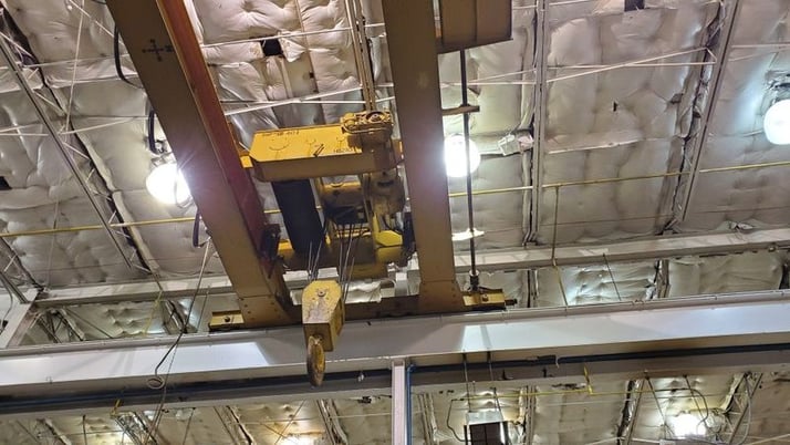 40 Ton, Overhead crane, 27' 4" Span, 24' lift, class D, pendant control, #2077 - Image 3