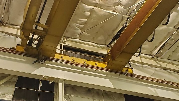 40 Ton, Overhead crane, 27' 4" Span, 24' lift, class D, pendant control, #2077 - Image 5