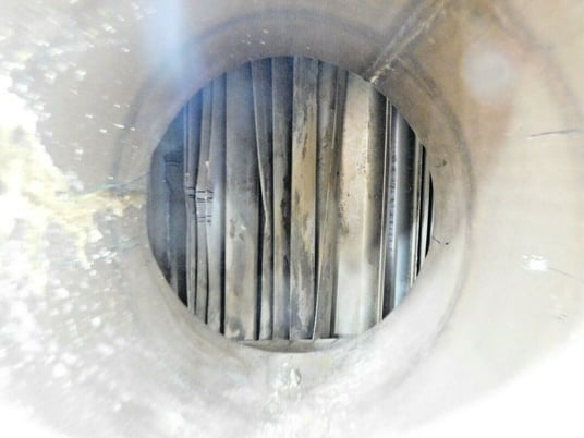 Chemetics #ME-5, 10" mist eliminator, 316 Stainless Steel, 10-1/2" inlet, 2" bottom outlet - Image 8