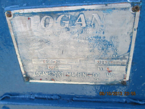 25 Ton, Logan #6000-25, hydraulic gap frame straightening press - Image 4