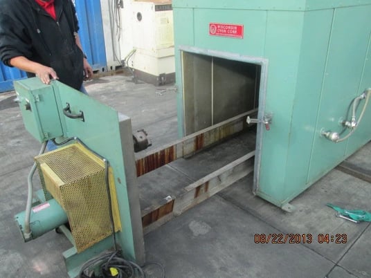 36" width x 36" D x 96" H Wisconsin #BATCH-3-3-8E/RM, 500&deg;F, rotary batch - Image 1