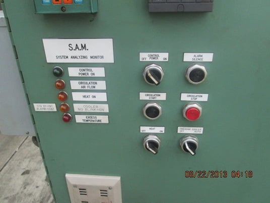36" width x 36" D x 96" H Wisconsin #BATCH-3-3-8E/RM, 500&deg;F, rotary batch - Image 3