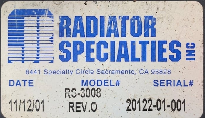 Radiator Specialties Inc. #RS-3008, radiator, Detroit Diesel Series 60 engine - Image 5