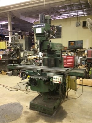 Willis Microcut #500VS, vertical mill, 59" x11.8" table, 4 HP, 60-3600 RPM, Acu-Rite 3-Axis digital read out - Image 1