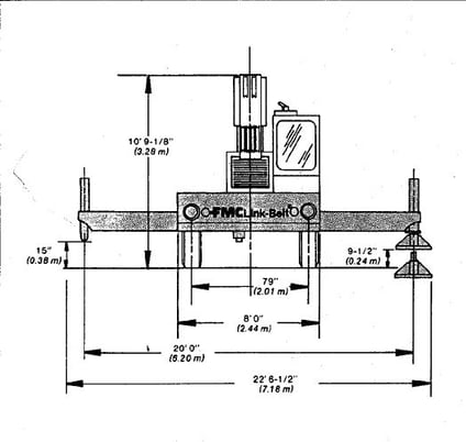 50 Ton, FMC / Link-belt #HTC-50, hydraulic truck crane - Image 3