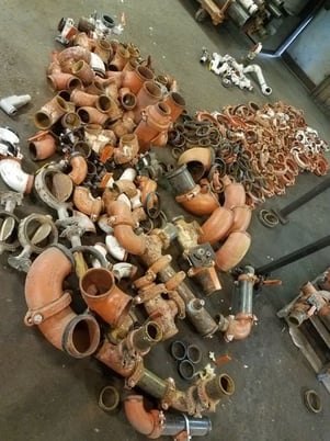 Victaulic, fire sprinkler steel water pipe, fittings, 3"-10" clamps, and valves - Image 3