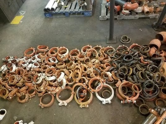 Victaulic, fire sprinkler steel water pipe, fittings, 3"-10" clamps, and valves - Image 4