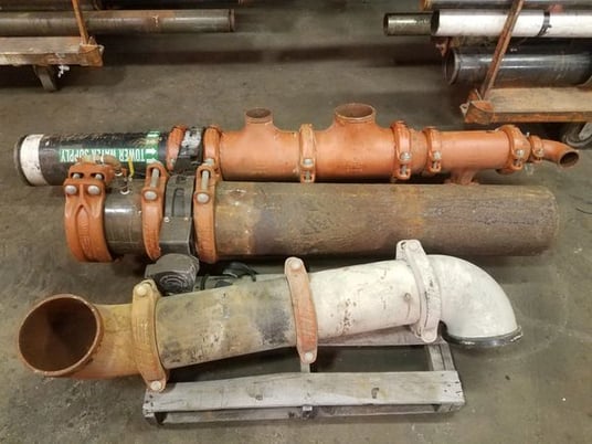 Victaulic, fire sprinkler steel water pipe, fittings, 3"-10" clamps, and valves - Image 6