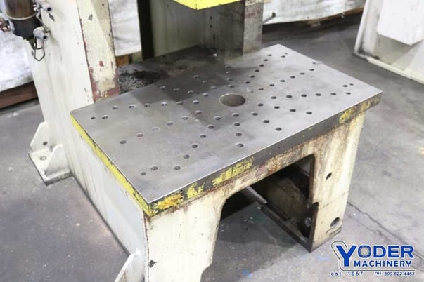 60 Ton, Stamtec #G1-60 gap frame press, 4.728" stroke, air clutch, 35-90 SPM, 7-1/2 HP, dual palm buttons - Image 8