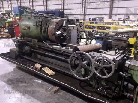 No. 4L Gisholt, saddle type turret lathe, 31-3/8" swing o/ways, 24-1/2" swing over cross slide, S/N 976-18 - Image 2