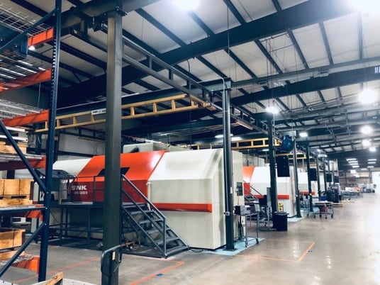 SNK #HPS-120B, 5-Axis high speed profiler, 124" X, 52" Y, Fanuc CNC control, 40 tool ATC - Image 5