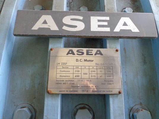 2800 HP 53 RPM SEA, Frame LH2207, 2350 amp.,NEMA MG 1-23.40, class F., 125 V - Image 1