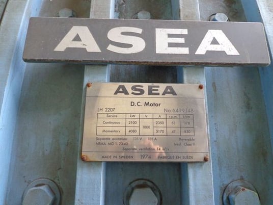 2800 HP 53 RPM SEA, Frame LH2207, 2350 amp.,NEMA MG 1-23.40, class F., 125 V - Image 5