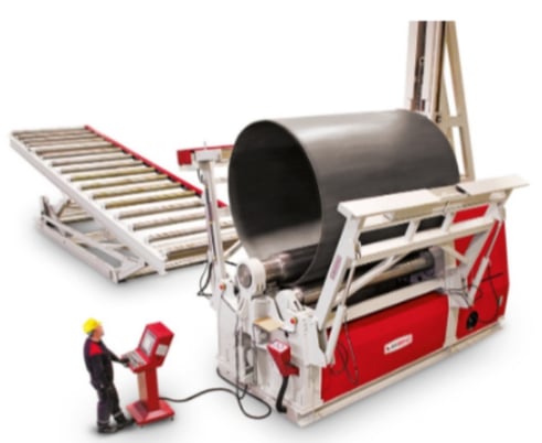 72" x 5/16" Akyapak #AHS-20/06, 4-rolls plate roll, digital display, 2-speed Control, #3684 - Image 1