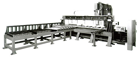 Tannewitz #6024MH, vertical band type plate saw, 24" x 44", 36" wheel diameter, 80-3600 FPM, S/N 95022, 1995 - Image 2
