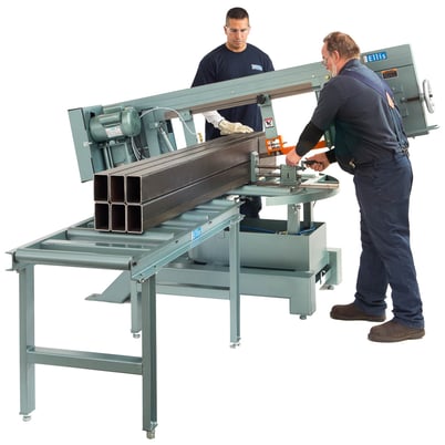 Ellis #4000, double miter band saw with vise quick adjusting screw type, new - Image 3