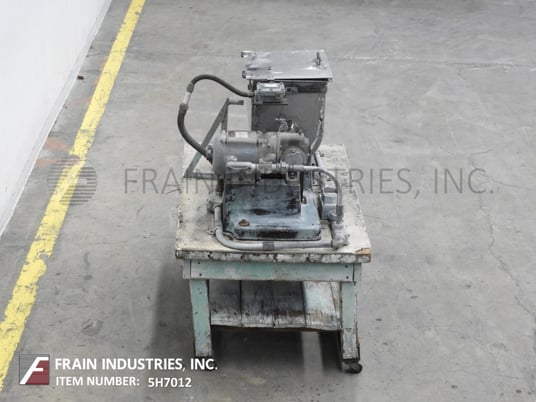 Stokes, 316 Stainless Steel single sigma mixer, 1.3 cu.ft., flip top cover, .75 HP, mounted on a push cart - Image 3