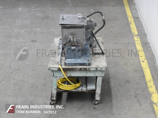 Stokes, 316 Stainless Steel single sigma mixer, 1.3 cu.ft., flip top cover, .75 HP, mounted on a push cart - Image 4
