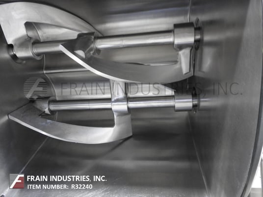 Shaffer #DA300HFS-60, double arm, enclosed frame design with overlapping sigma blade mixer, Stainless Steel - Image 2