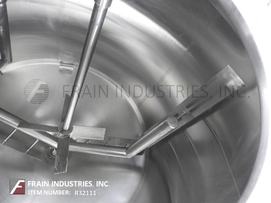 1000 gallon Cherry Burrell, 304 Stainless Steel, insulated processing tank, 72" ID x 60" straight wall - Image 2