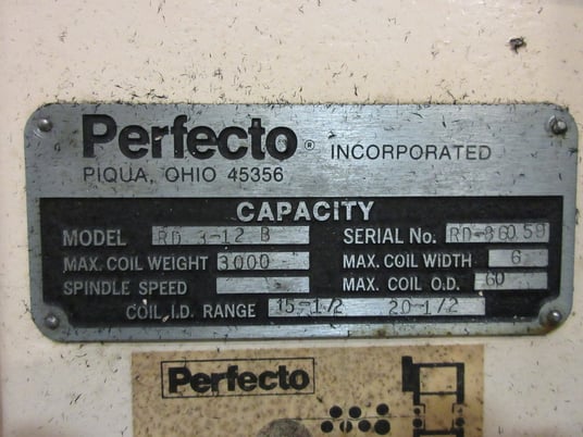 3000 lb. Minster / Perfecto  #18-6-17 / RD 3-12 B, .060" x 3.00" mild steel, 6.00" Brass & AL, 17 Rolls, 3000 - Image 9
