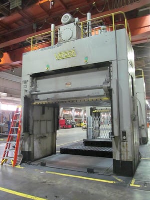 50 Ton, Verson #D2-50-132-84DS, Hydraulic Spotting Press, 48" stroke, 36" Shut Height, 132" x 84" bed, (2 - Image 1