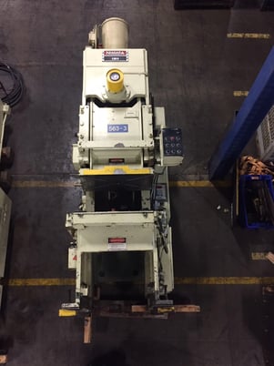 100 Ton, Niagara #E-90-S, gap frame press, 4.5" stroke, 15.75" Shut Height, 4.5" adjustment, 25" x 39" bed - Image 1