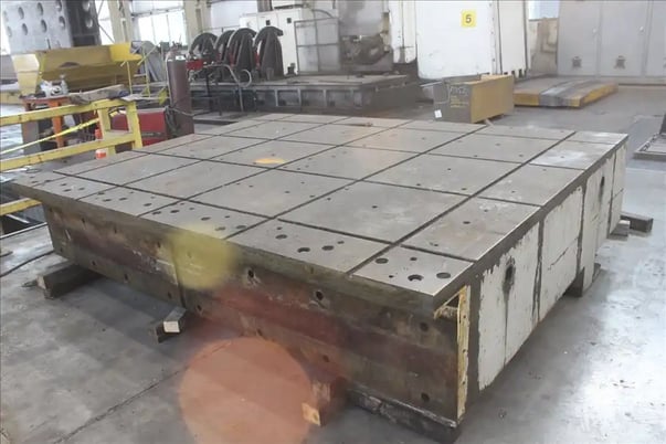 120" x 312" Giddings & Lewis #360-C CNC Hydrostatic servo rotary table, 200000 lb. max weight capacity - Image 4
