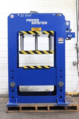 25 Ton, Press master #20x24, 4-post hydraulic press, pressure gauge / regulator, #153073 - Image 1