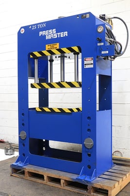 25 Ton, Press master #20x24, 4-post hydraulic press, pressure gauge / regulator, #153073 - Image 2