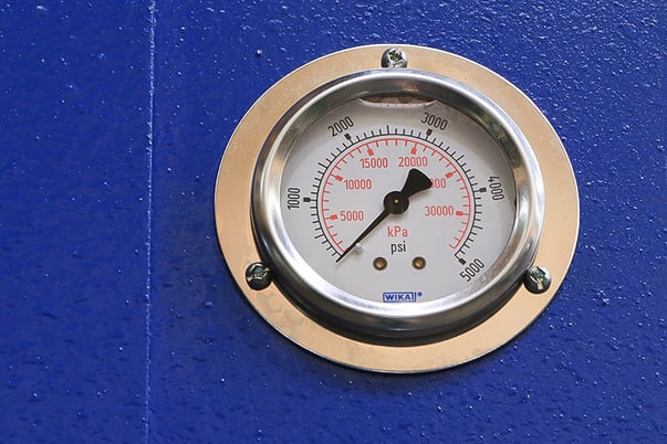 25 Ton, Press master #20x24, 4-post hydraulic press, pressure gauge / regulator, #153073 - Image 5