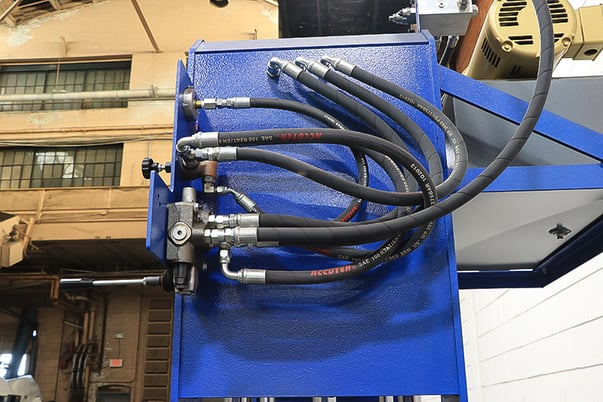 25 Ton, Press master #20x24, 4-post hydraulic press, pressure gauge / regulator, #153073 - Image 6