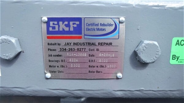 300 HP 900 RPM General Electric, Frame 6058, DPFVBB, 500 VA, 300/150 VF - Image 6