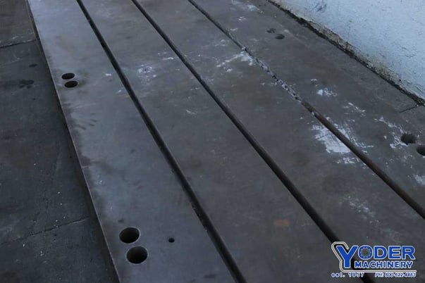 144" x 48" x 12-1/2", T-slotted floor plate, 3 T-slots, leveling holes on top, #73254 - Image 7