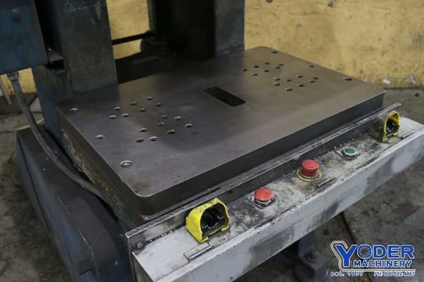 60 Ton, Bliss #C-60, OBI press, 3" stroke, 5 HP, 100 SPM, air clutch & brake, #73280 - Image 7