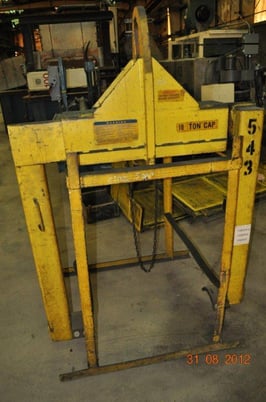 20000 lb. Caldwell #24-10-48, coil lifter, 24" W, 48" OD, manual expansion, stand - Image 2