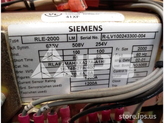2000 Amps Sa Rle-2000 Mo/do Rlae2mahxxa27a-a1hi Unused Surplus Parts Unit Static Trip Iii Lsig, 1200 Amps Ct - Image 5