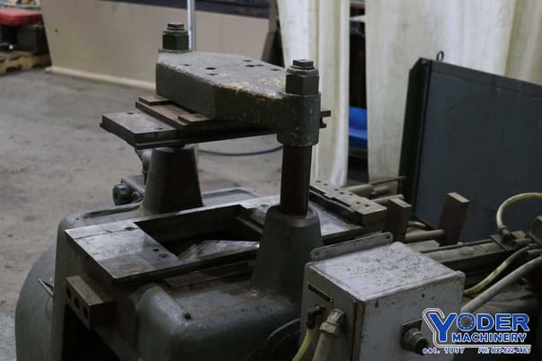 50 Ton, Tishken #CO-12-SA, 2-post cut off press, 2 -1/2" stroke, 8" Shut Height, 10 HP, air clutch, #73328 - Image 5