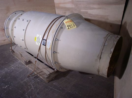 1825 cfm, Harrington Industrial #HPI-1825, exhaust blower, turbine type, 3 HP, 1991 - Image 2