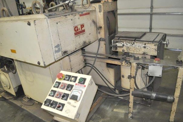 G & P Machinery #PG-25S-SS, double end polishing lathe, single head, 30 HP, 1988, #16753 - Image 1