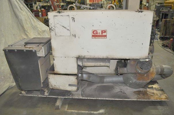 G & P Machinery #PG-25S-SS, double end polishing lathe, single head, 30 HP, 1988, #16753 - Image 2
