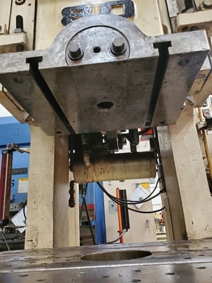 88 Ton, Komatsu #OBS80, straight side punch press, 5-7/32" stroke, 3-5/32" slide adjustment, 60 SPM, Shadow - Image 6