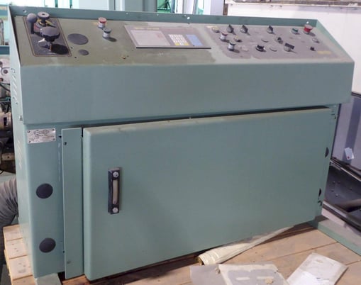 18" x 28" Hyd-Mech #V-18, power tilt frame, canted head, 18" rounds, 1-1/4" blade, 5 HP, 1998 - Image 5