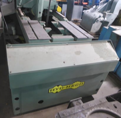 18" x 28" Hyd-Mech #V-18, power tilt frame, canted head, 18" rounds, 1-1/4" blade, 5 HP, 1998 - Image 6